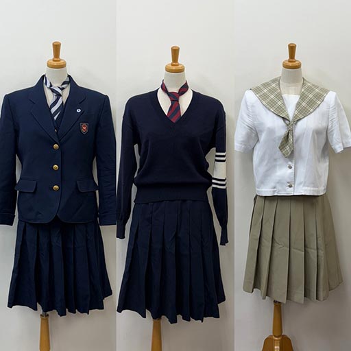埼玉県立越谷南高等学校 女子 夏・冬制服セット 森英恵